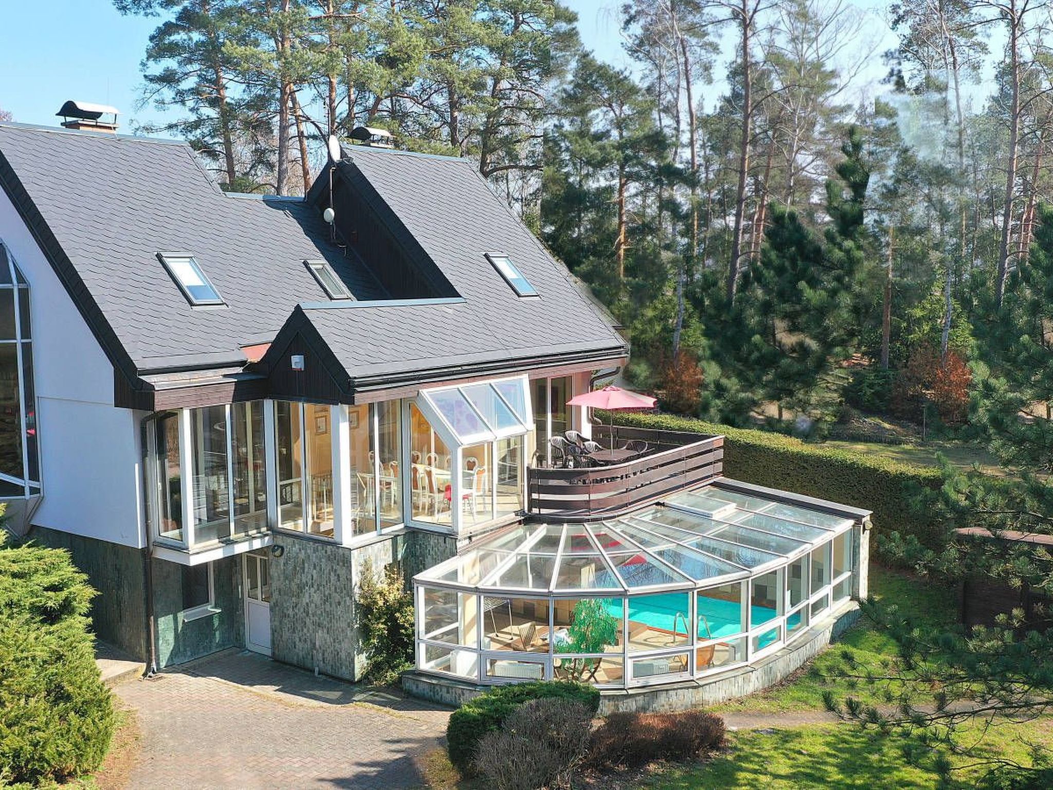Wellness Ferienhaus Branzez mit Innenpool, Sauna..-Binnen