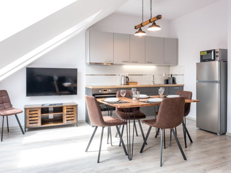Appartement met open haard en sauna in centrum Jachymov · 5 pers. in Jachymov