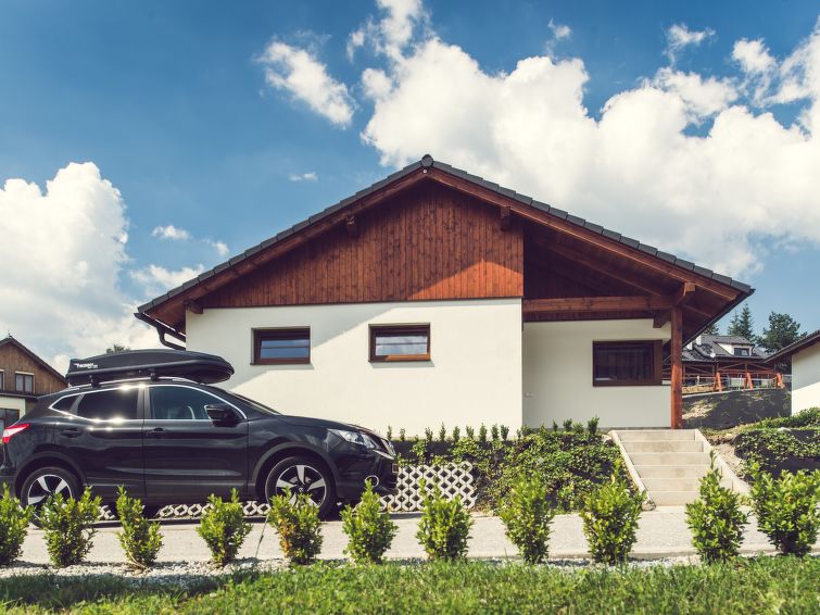 Aan het strand: Vrijstaand vakantiehuis in Lipno nad Vltavou in Lipno nad Vltavou