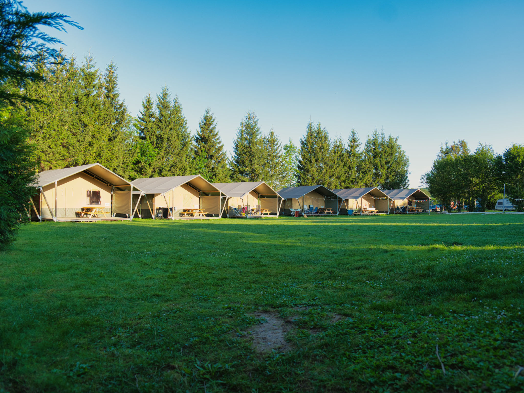 Camping 2000 - Safaritent Medium - Buiten