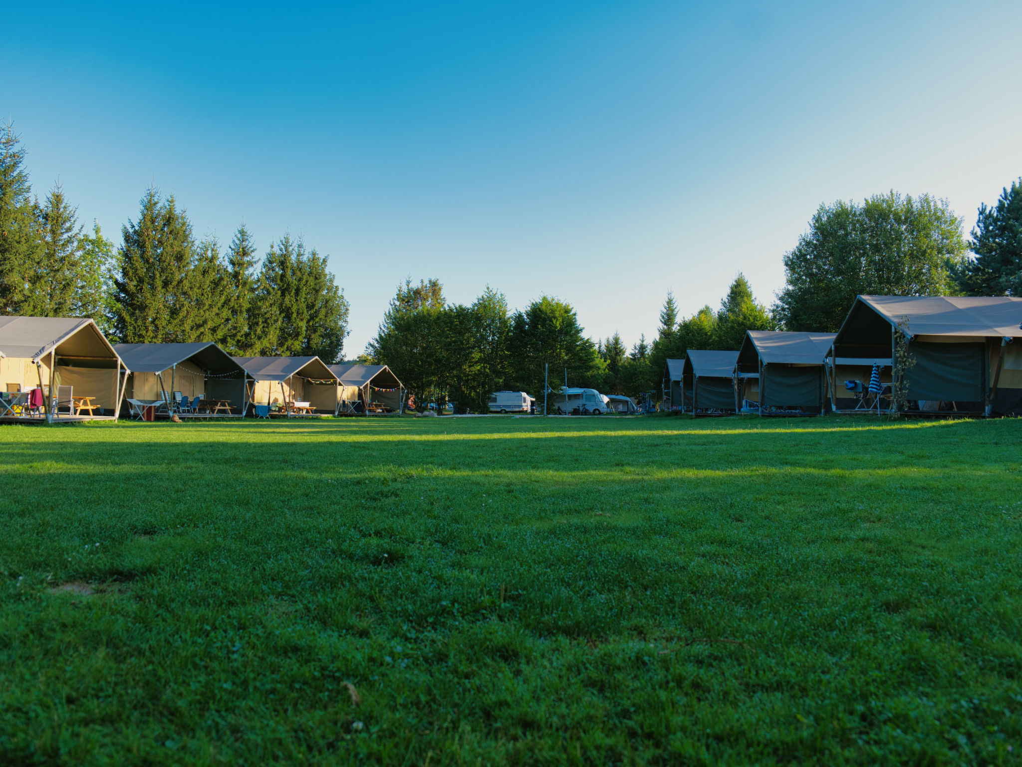 Camping 2000 - Safaritent Medium - Buiten