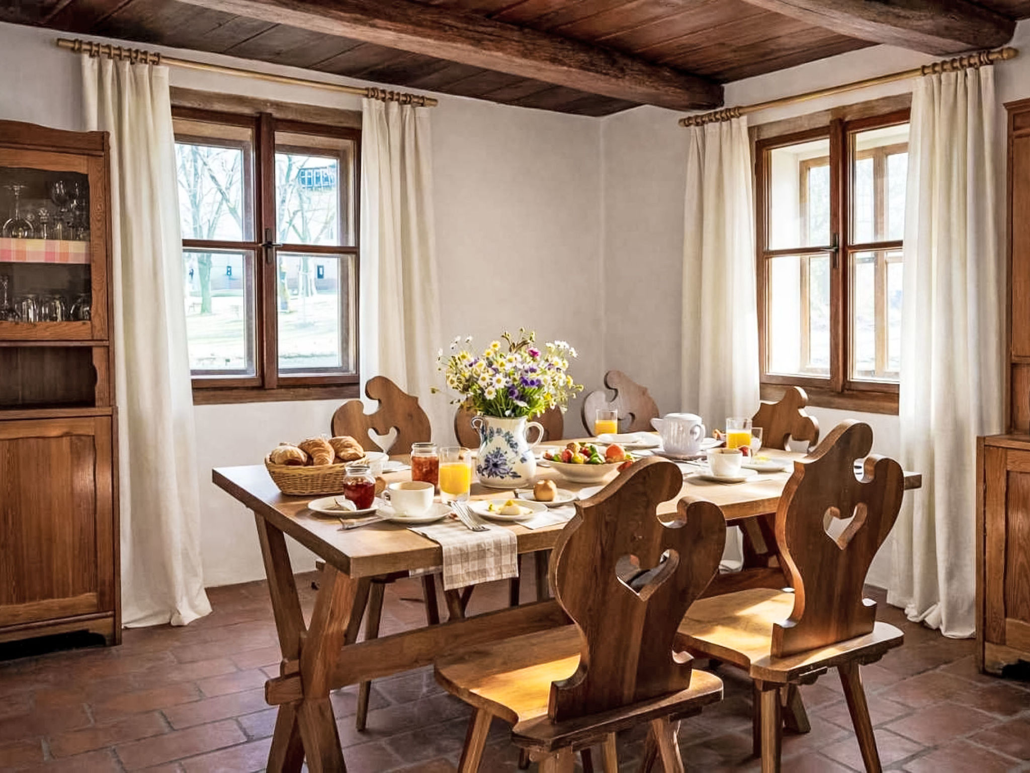 Máchova roubenka - Binnen