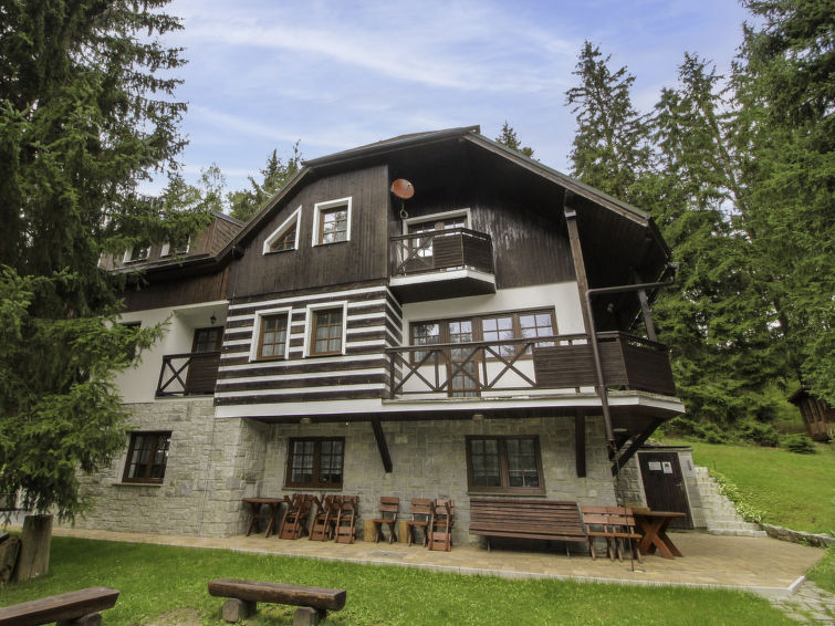 Op 400 m van de piste: ruim vakantiehuis Labaika in Harrachov in Harrachov