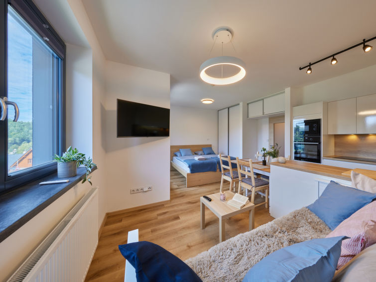 4-persoons modern appartement in het centrum van Černý Důl in Cerny Dul
