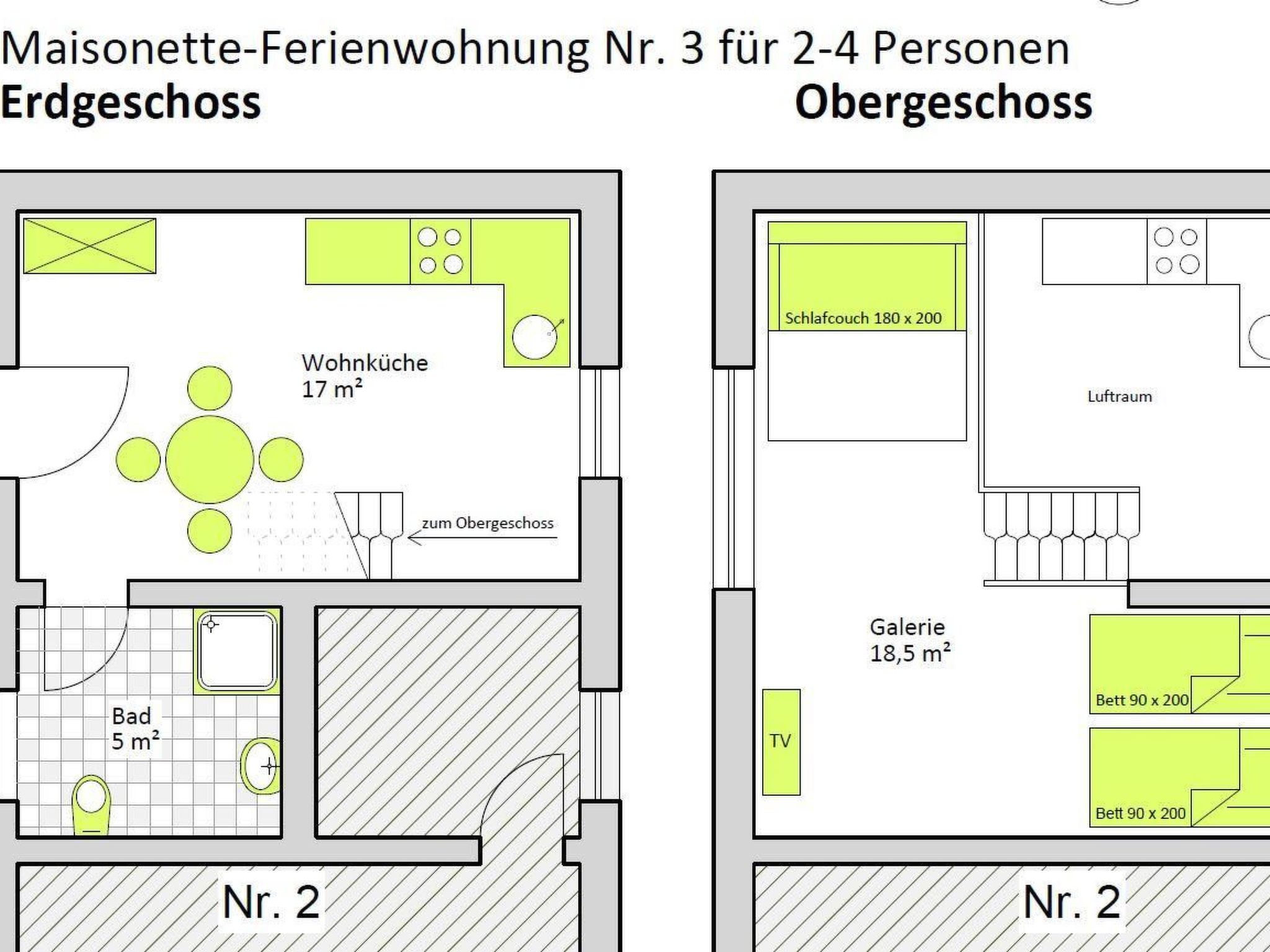 Moderne Maisonette-Wohnung mit Terrasse-Drinnen