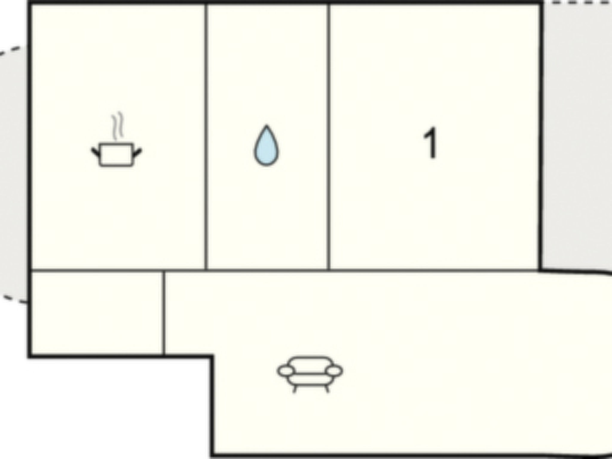 In Karlshorst mit Terrasse-Drinnen