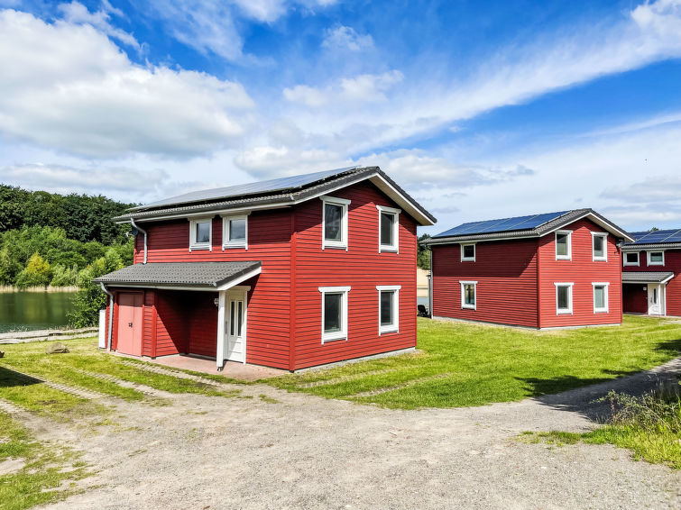 Aan het meer: Vakantiehuis Geesthof in Hechthausen met sauna in Hechthausen