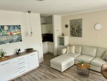 Appartement Nordseedüne II: Uitzicht op zee in Cuxhaven, 250m van het strand - thumbnail 4