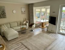 Appartement Nordseedüne II: Uitzicht op zee in Cuxhaven, 250m van het strand - thumbnail 5