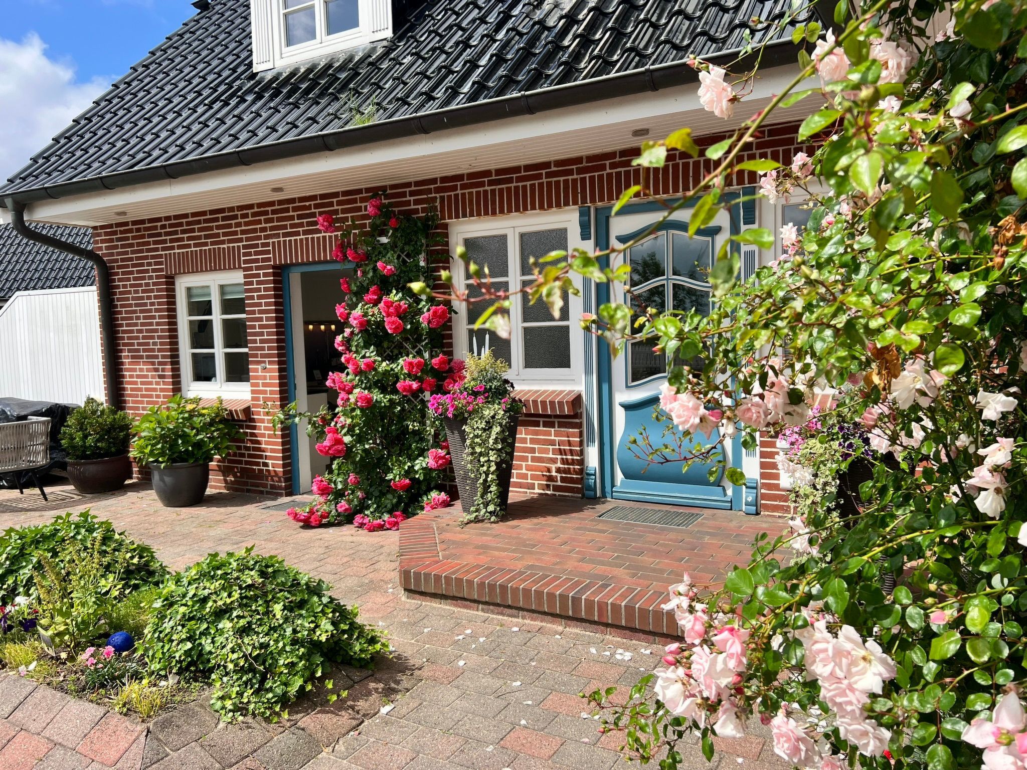 Maritime, moderne Ferienwohnung mit Gartensauna-Binnen