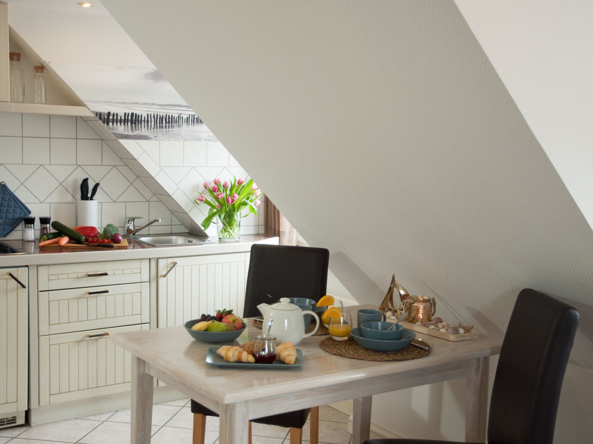 Gemütliche Wohnung für 2 Personen mit Gartensauna-Inside