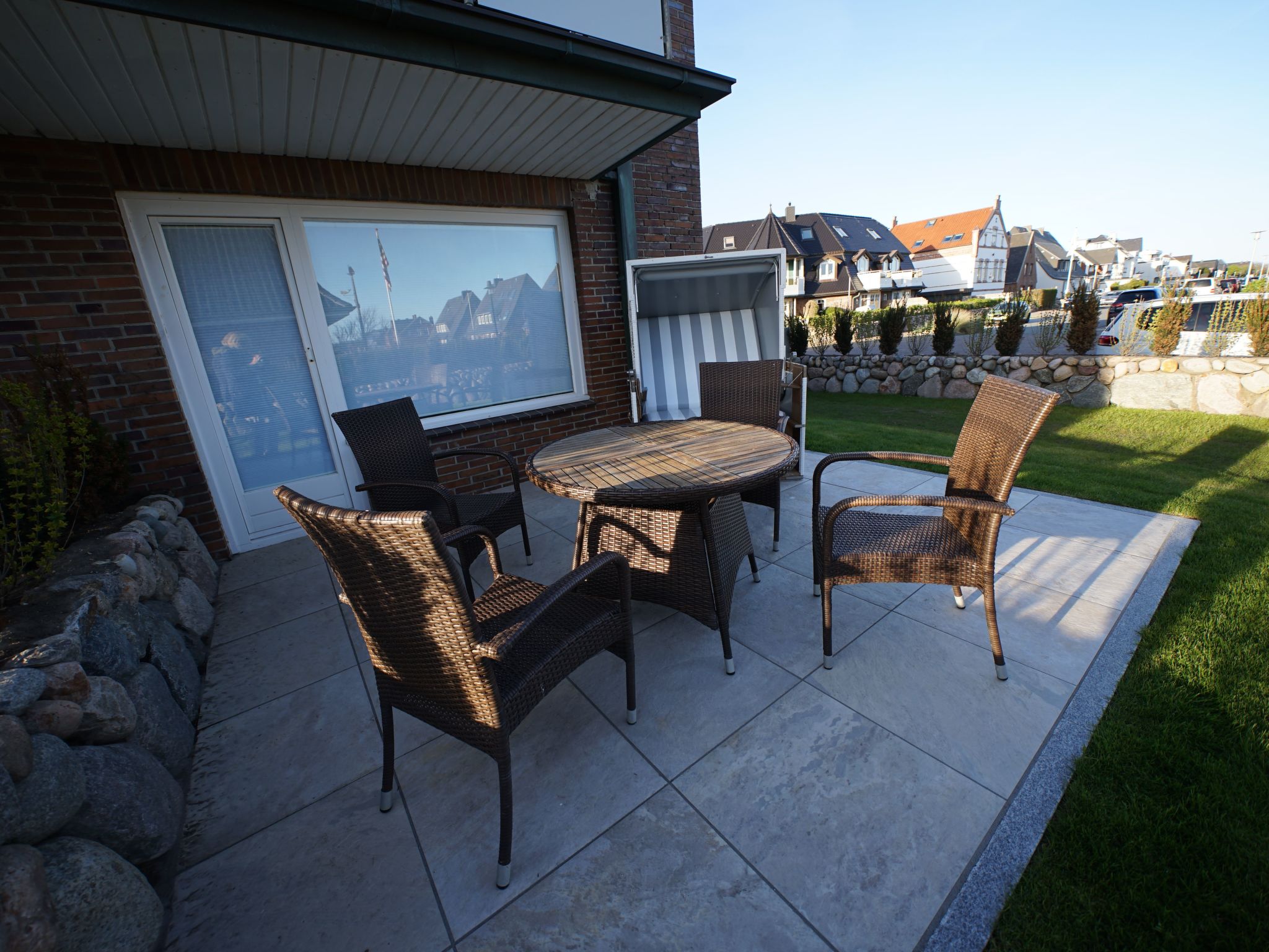 In Westerland mit Sonniger Terrasse-Binnen