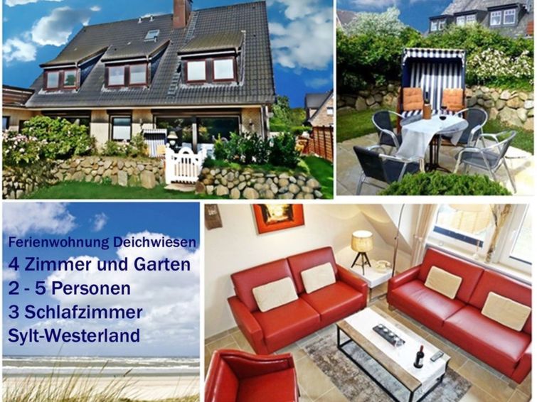 Fewo Deichwiese 4 Zimmer Mit Garten Und Terrasse - Keitum