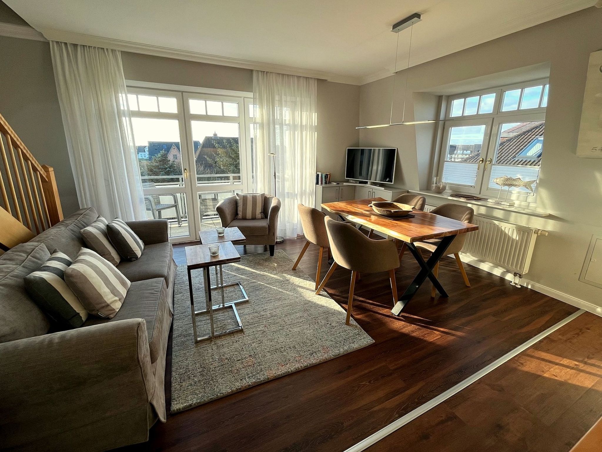 Wohnung mit Sonnenbalkon und Strandnähe-Binnen