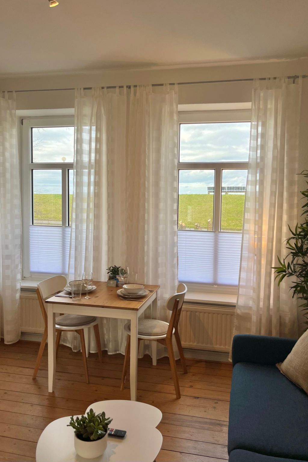 Ostsee-Ferienwohnung direkt hinter dem Deich