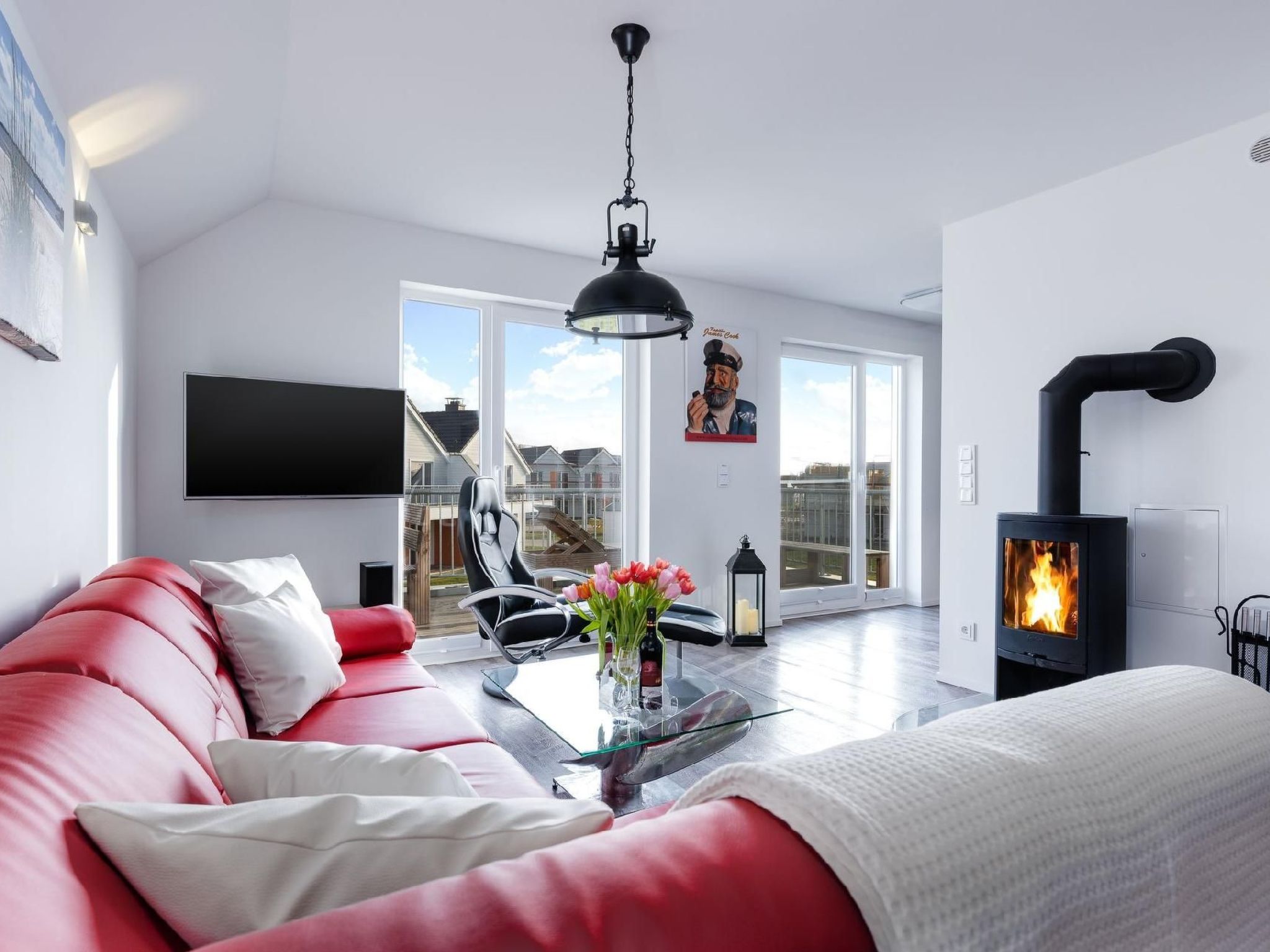 Fewo Kapitän James Cook, E-Ladesäule, Wasserbett