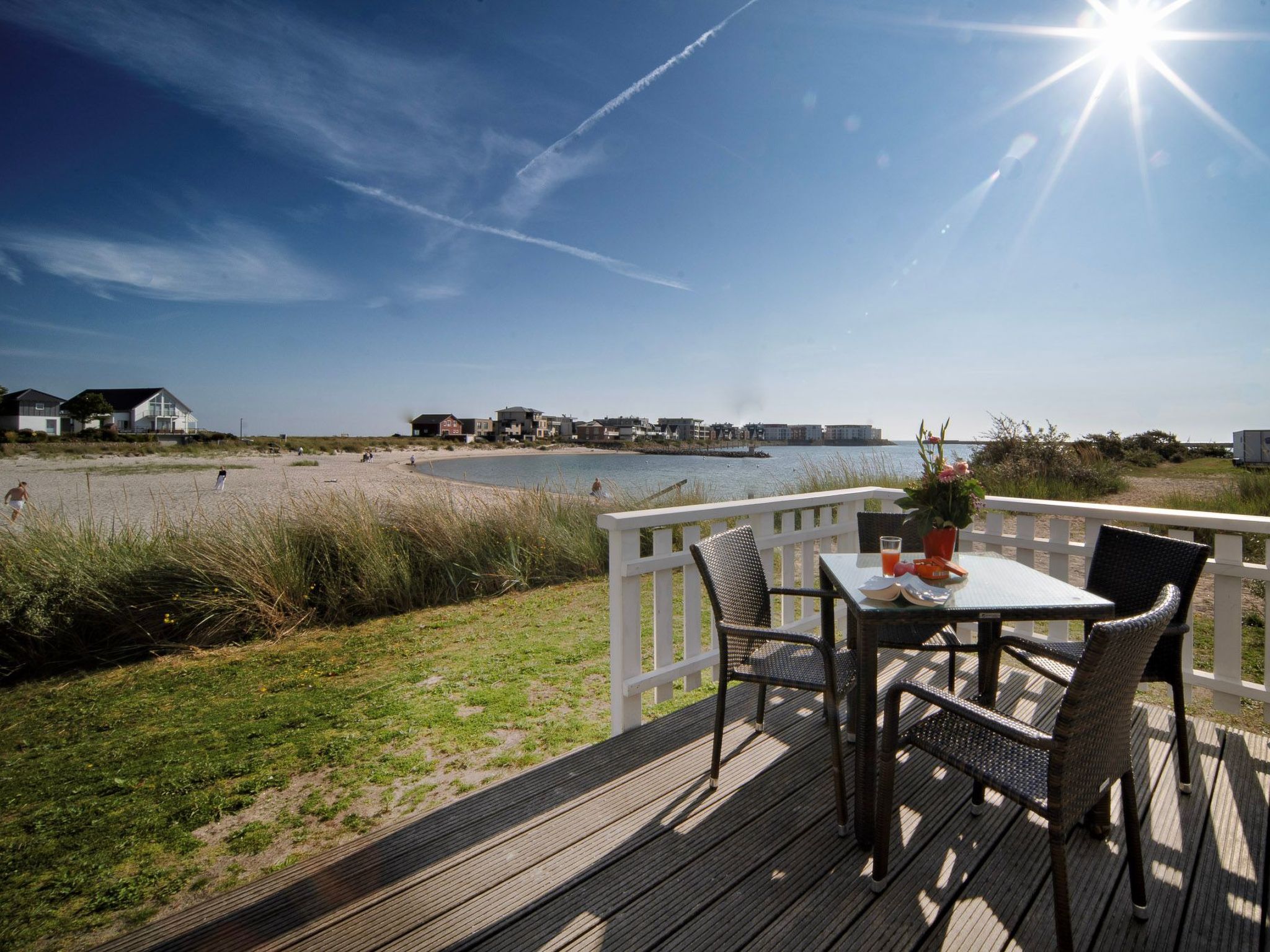 Strand Hus by Seeblick Ferien ORO direkt am Strand-Draußen