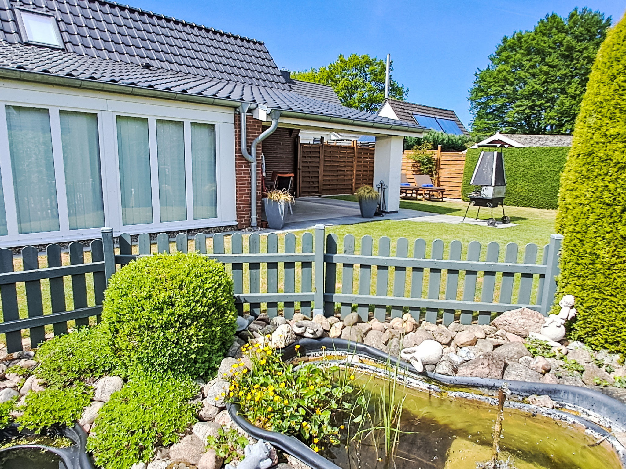Vakantiehuis met omheinde tuin in Bornhöved (Duitsland) 1 hond is welkom