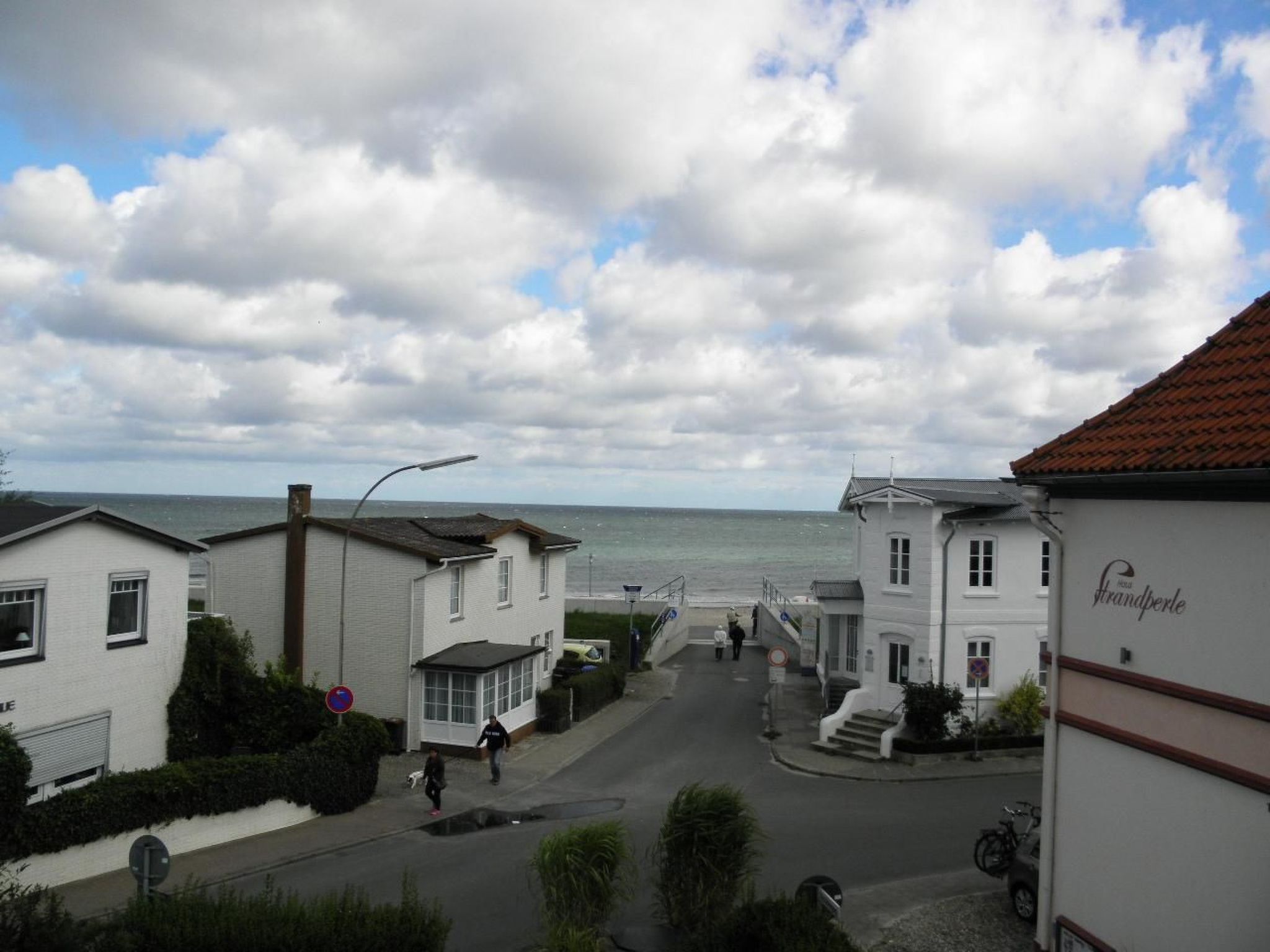 Freundlich eingerichtete Wohnung mit Meerblick