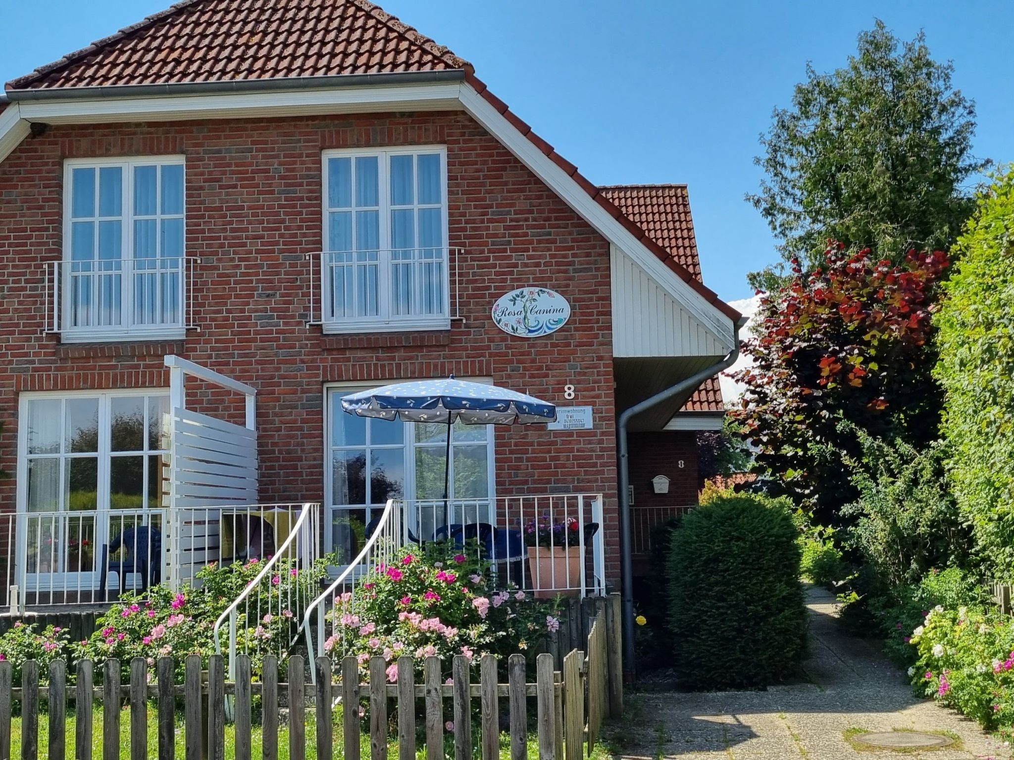 Appartement mit Garten, Grill und Terrasse