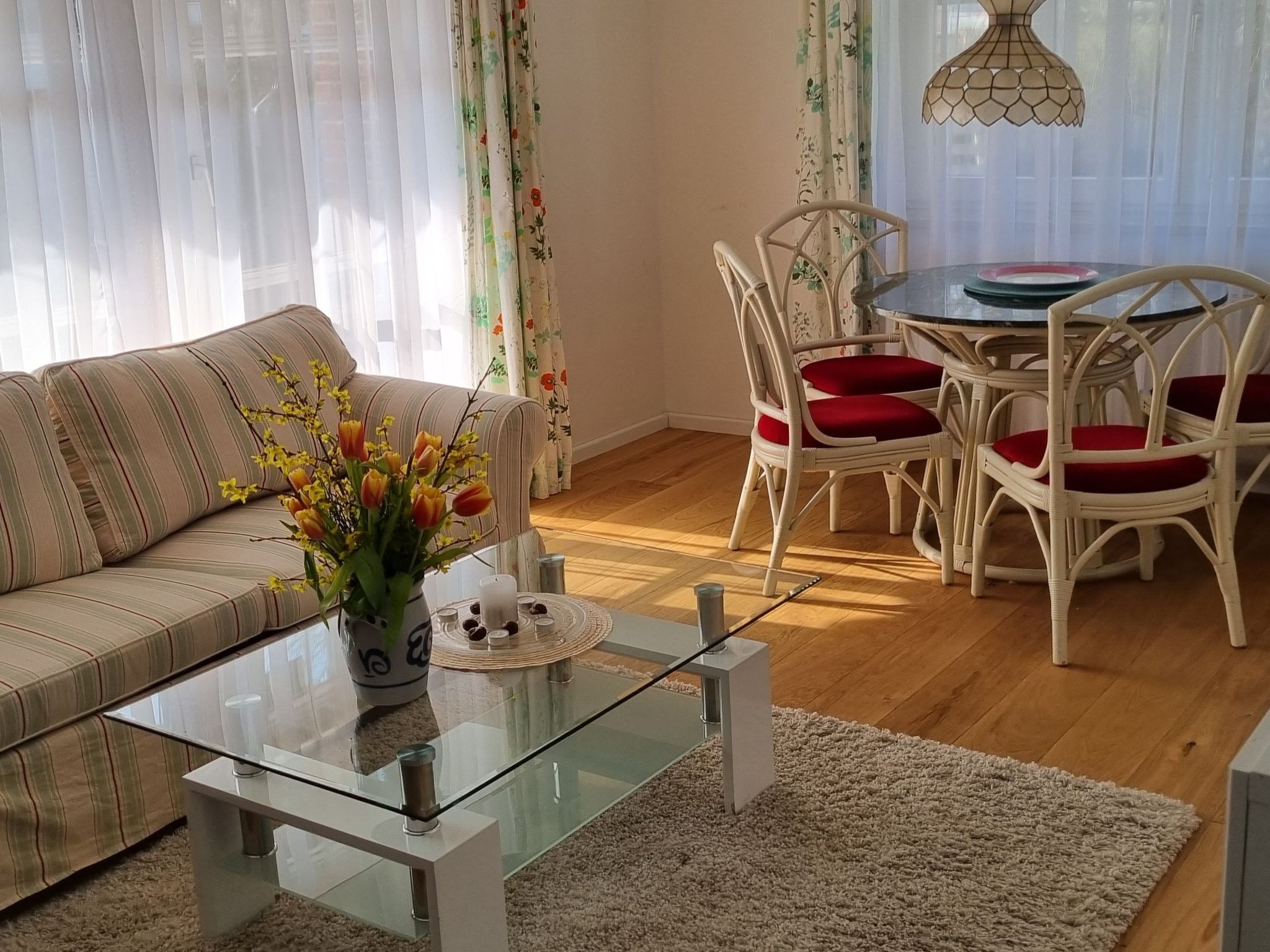Appartement mit Garten, Grill und Terrasse