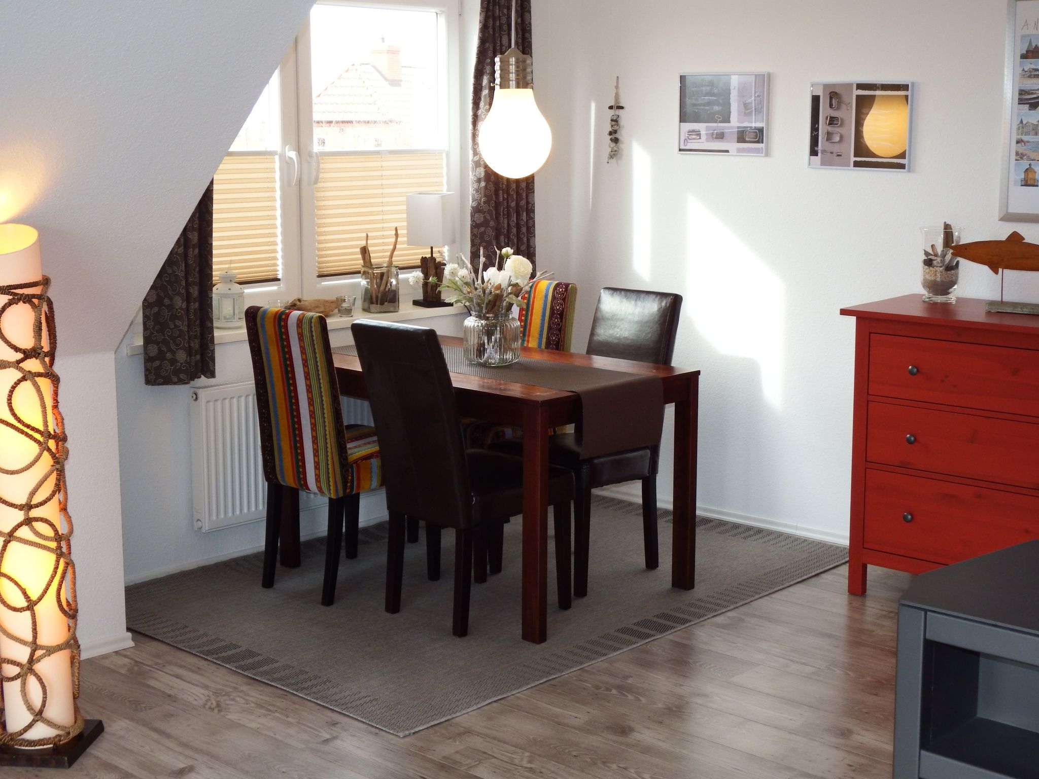 Moderne Ferienwohnung mit Südbalkon und Strandkorb-Binnen