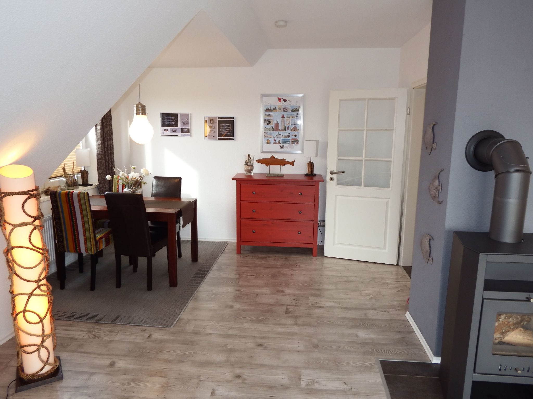 Moderne Ferienwohnung mit Südbalkon und Strandkorb-Binnen