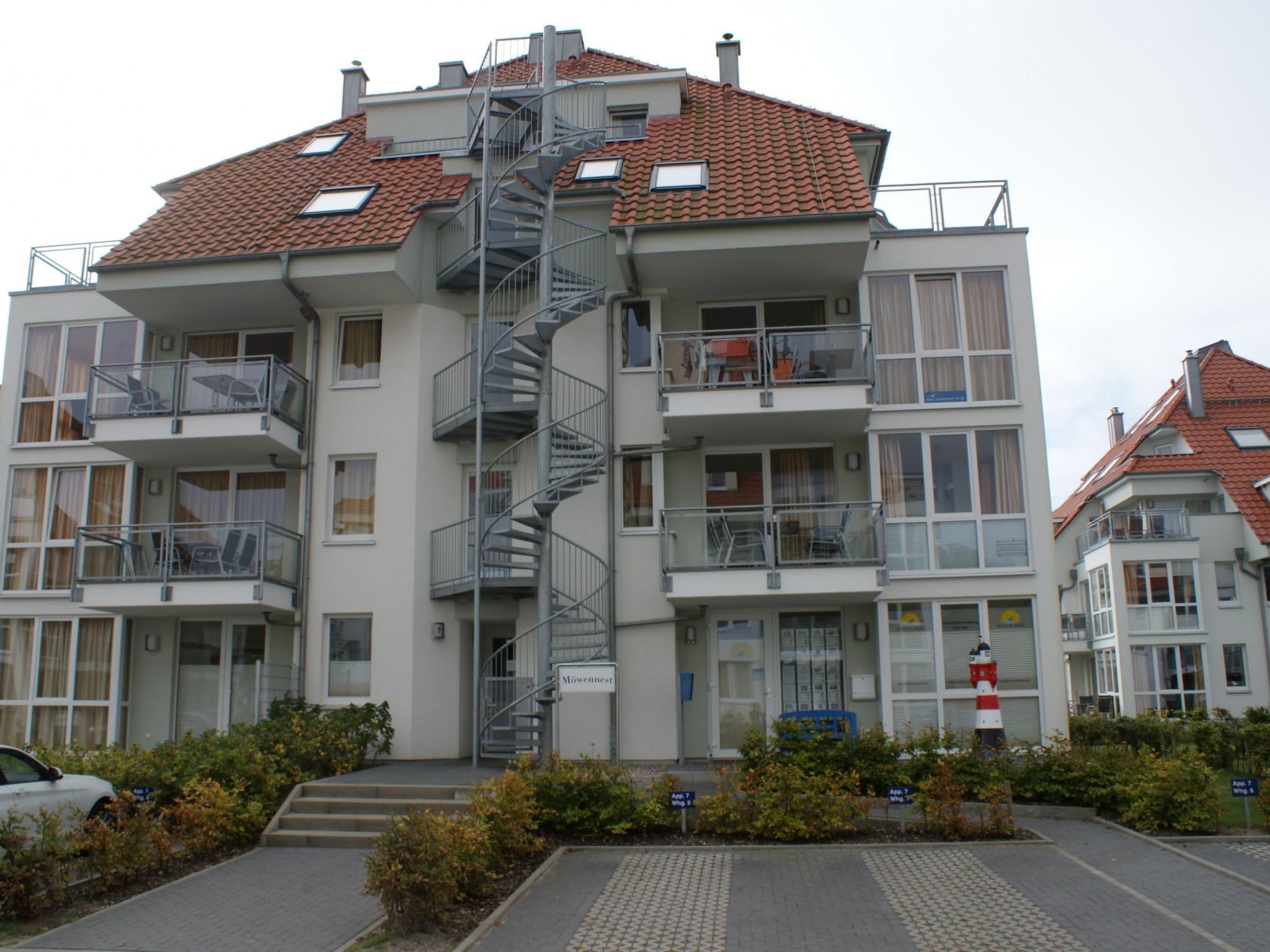 Wohnung in Strandnähe mit Sauna und Kamin