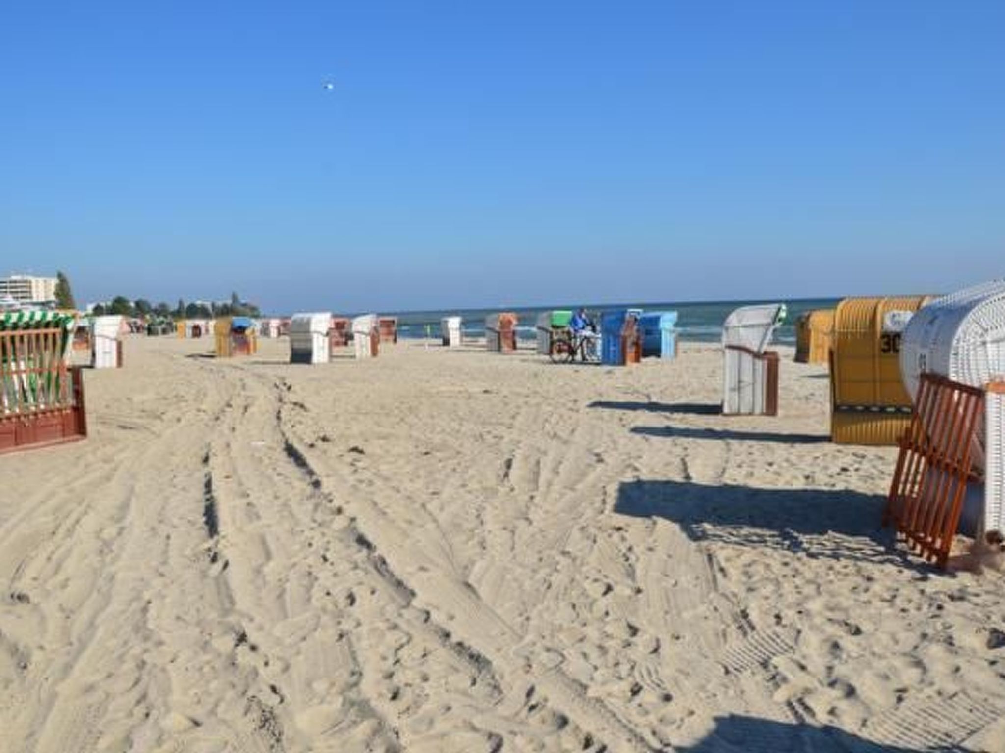 Wohnung in Strandnähe mit Sauna und Kamin