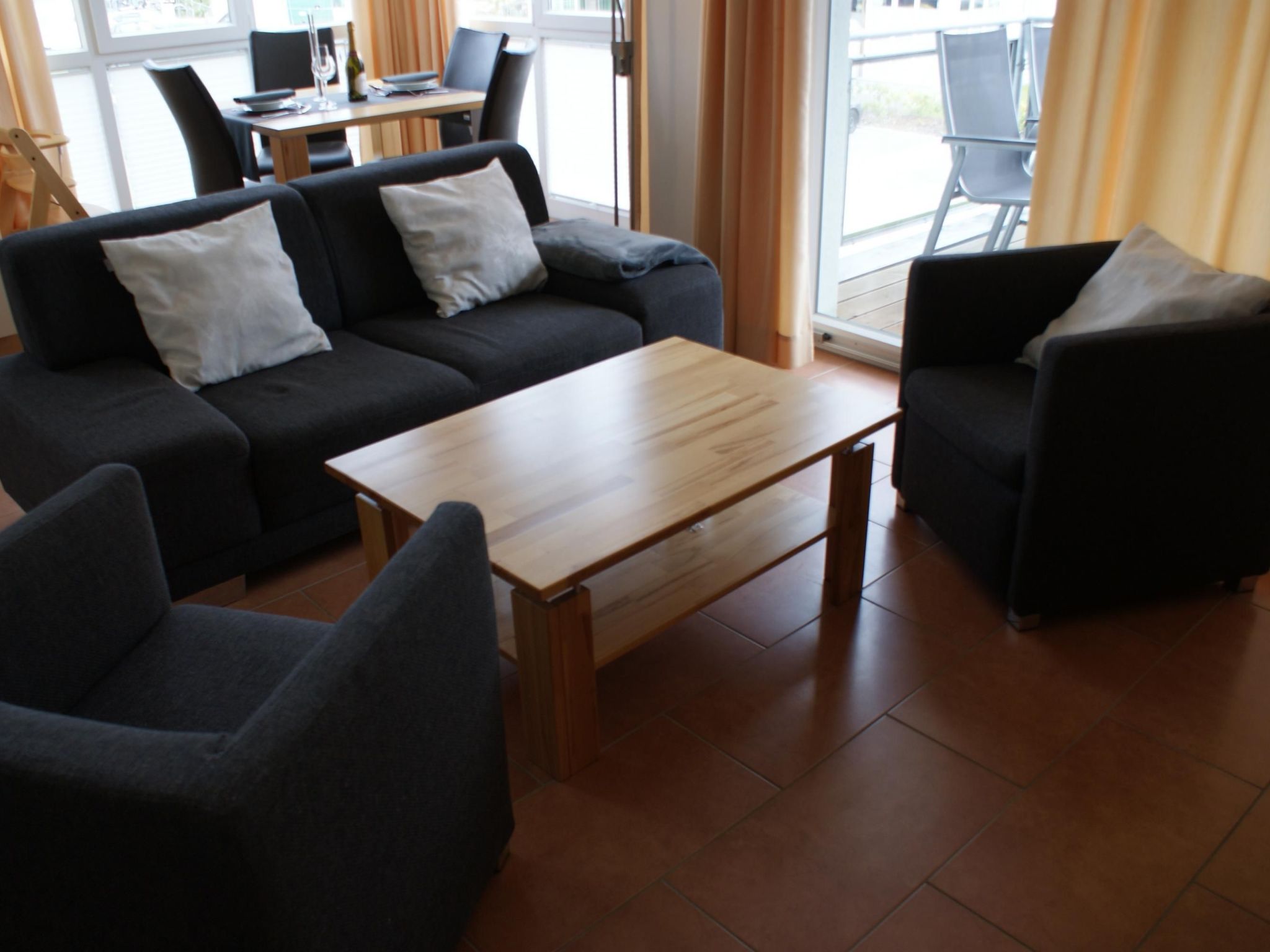 Wohnung in Strandnähe mit Sauna und Kamin - Binnen