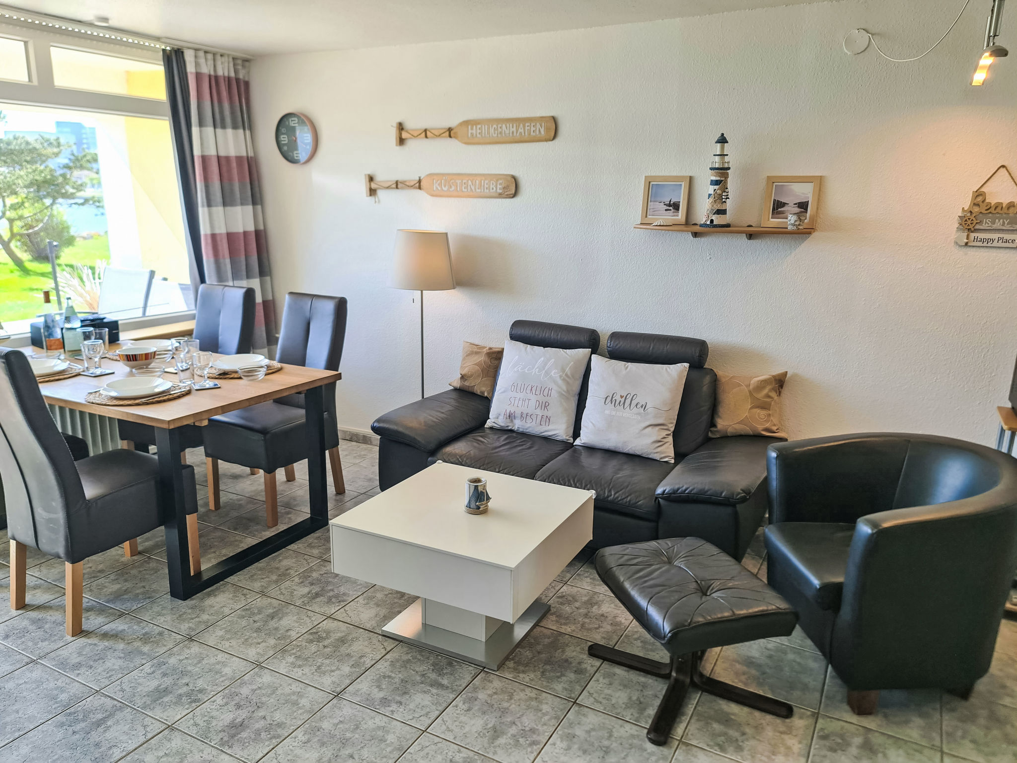 Strandurlaub im Ferienappartement mit Garten
