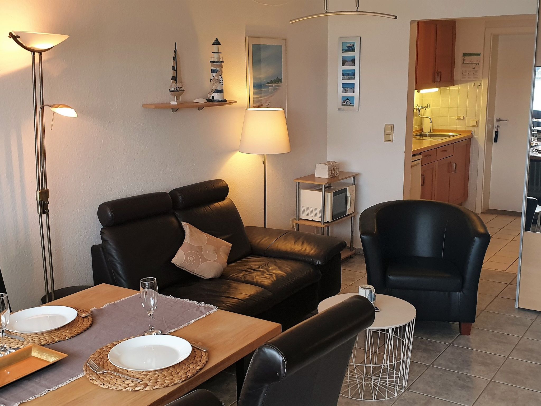 Strandurlaub im Ferienappartement mit Garten-Binnen