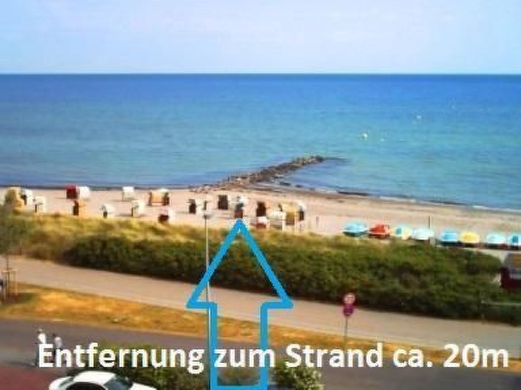 Strandurlaub im Ferienappartement mit Garten-Binnen