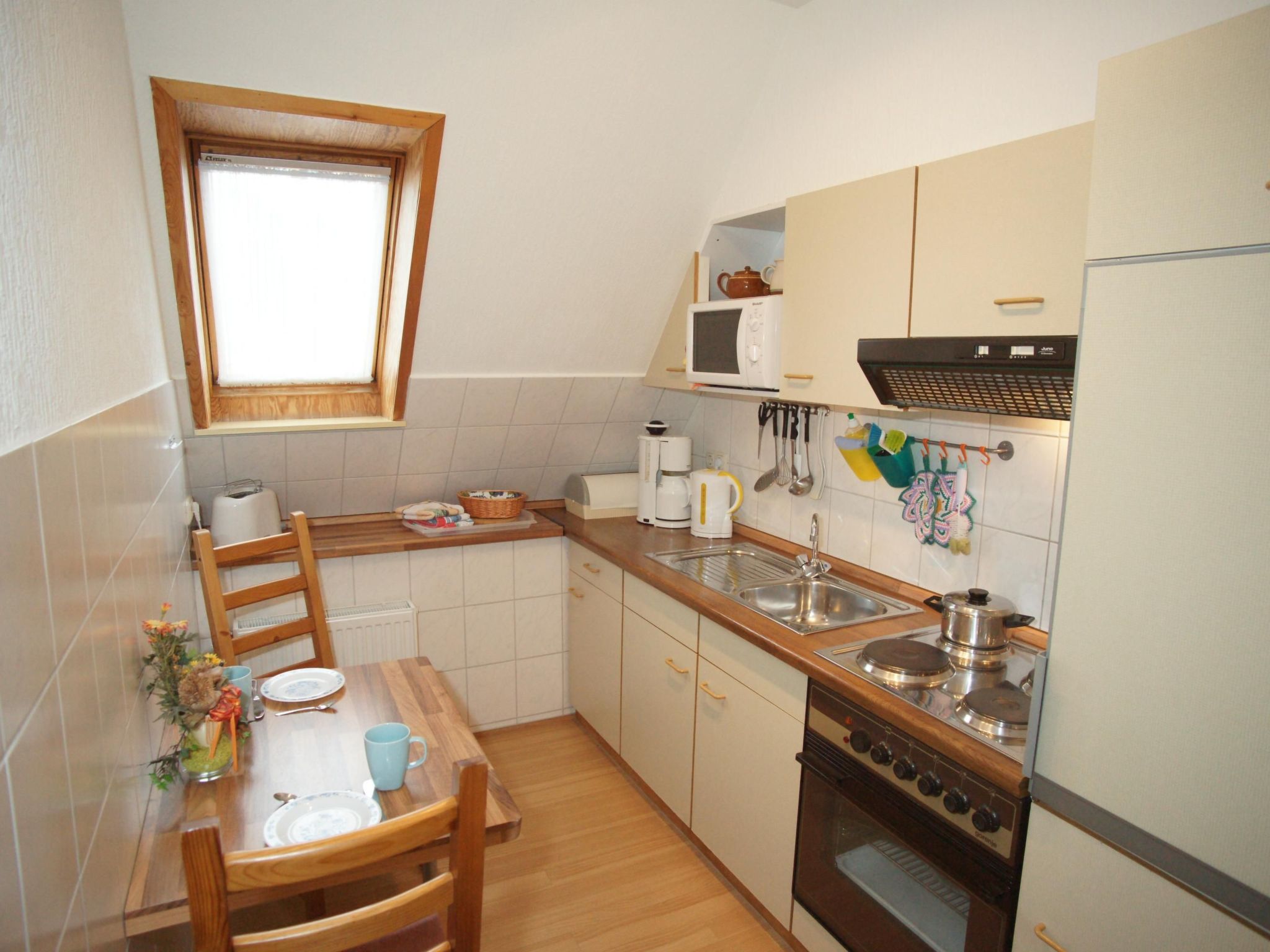 Wohnung in Neue Tiefe mit Terrasse, Garten und Grill-Binnen