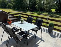 Vrijstaand vakantiehuis met royale dakterras nabij golfbaan en meer - thumbnail 4