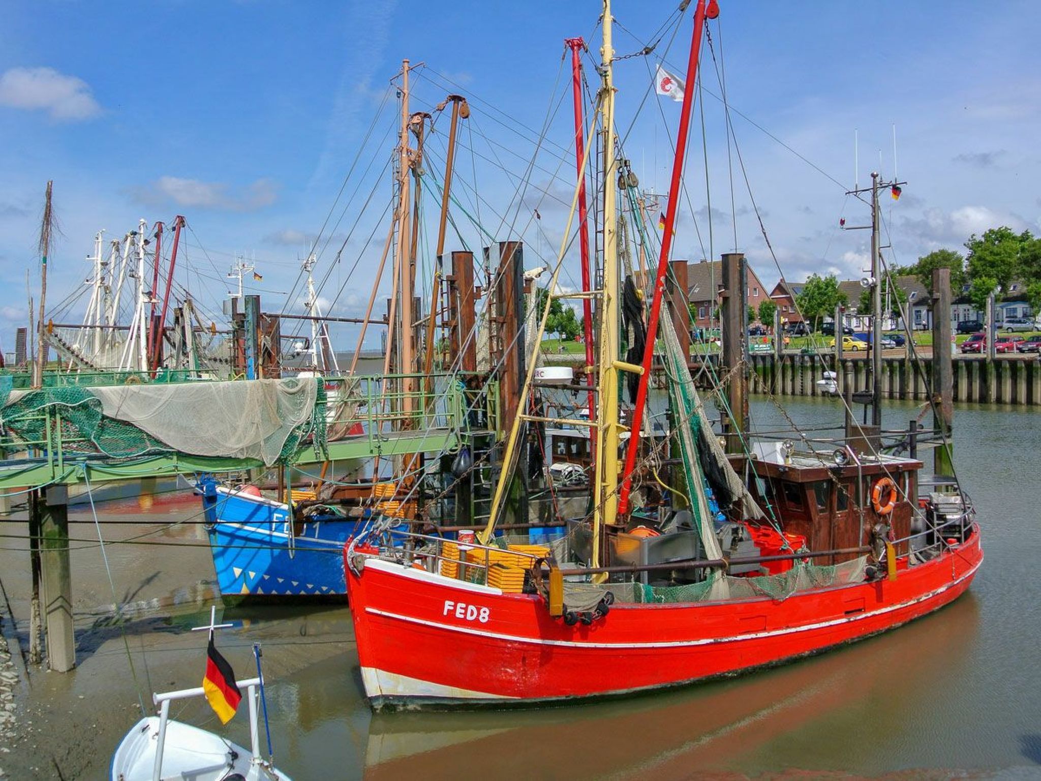 In Burhave mit Großer Terrasse-Drinnen