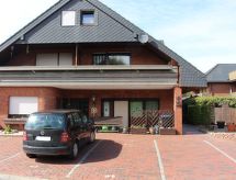 Geräumige Ferienwohnung in Burhave mit Grill, Garten und Pool