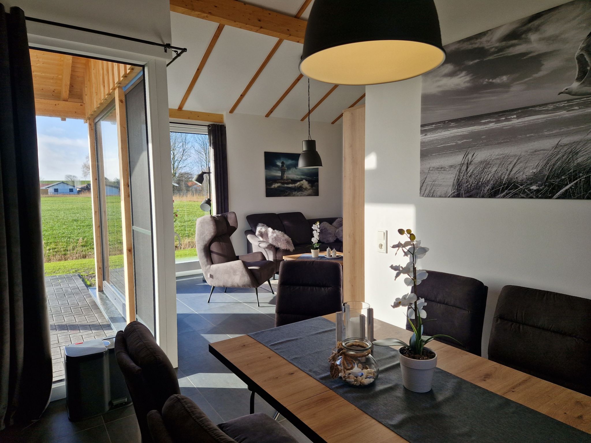 G10 Ferienhaus mit Wiesenblick in Eckwarderhörne-Binnen