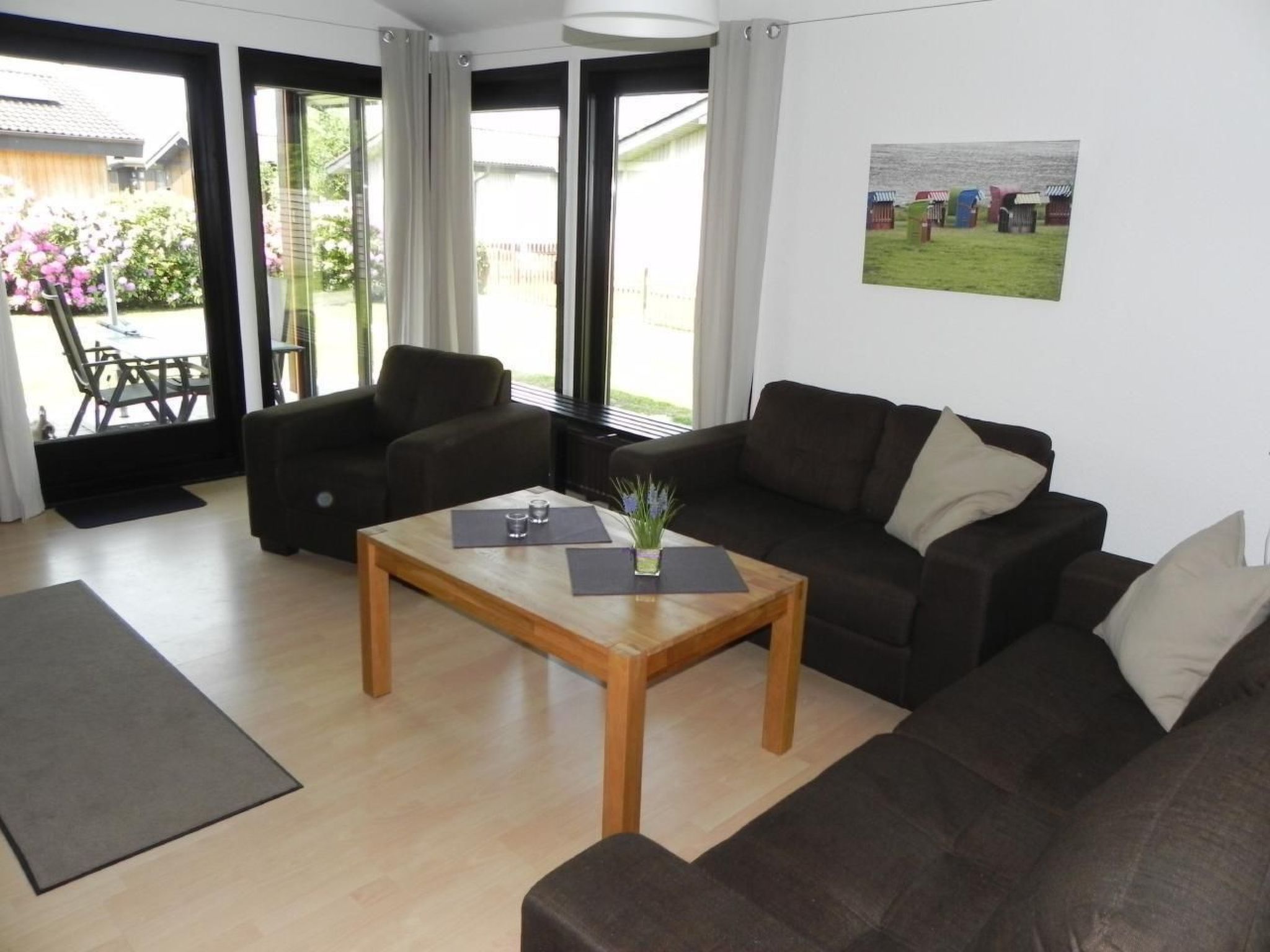 Freistehendes Ferienhaus in 2.Reihe am See-Drinnen