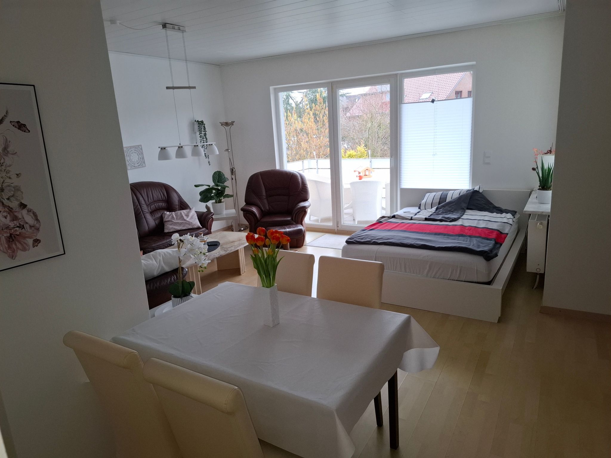 Private Ferienwohnung in Nordenham, großer Balkon-Binnen