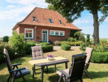 Vrijstaand vakantiehuis met weidse tuin nabij Ditzum, direct aan de Dollard - thumbnail 2