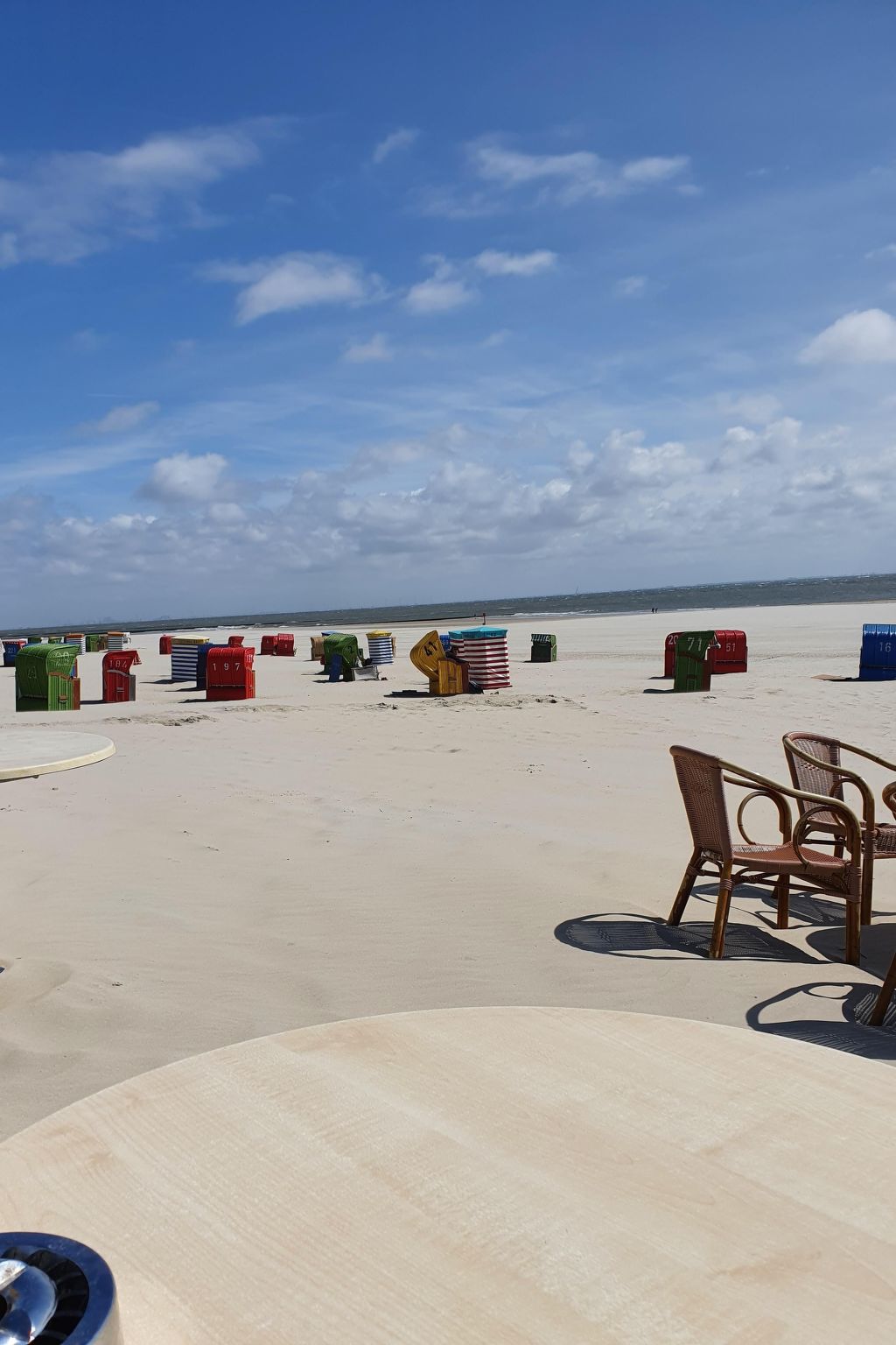 Apartment mit Terrasse am Südstrand-Drinnen