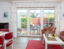Op 400 m van zee: Ruim appartement Seebär in Norddeich - thumbnail 2