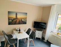 Appartement met eigen terras en weids uitzicht nabij strand Nessmersiel - thumbnail 5