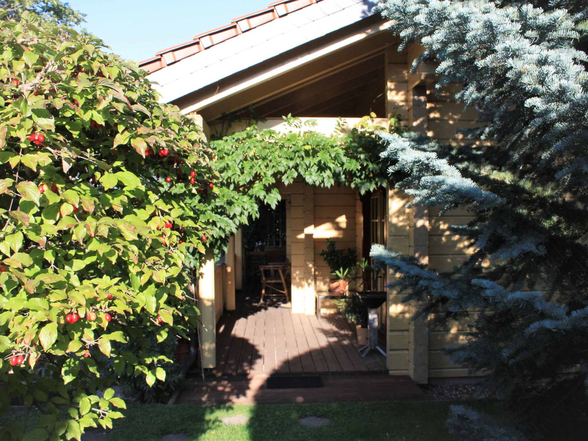 Gemütliches Blockhaus in Waldrandlage mit Sauna-Drinnen