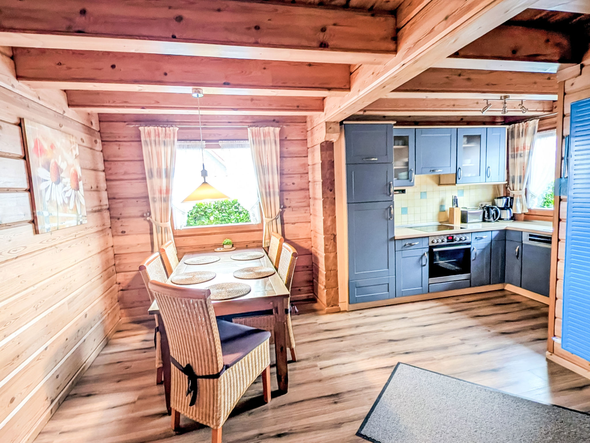 Gemütliches Blockhaus in Waldrandlage mit Sauna
