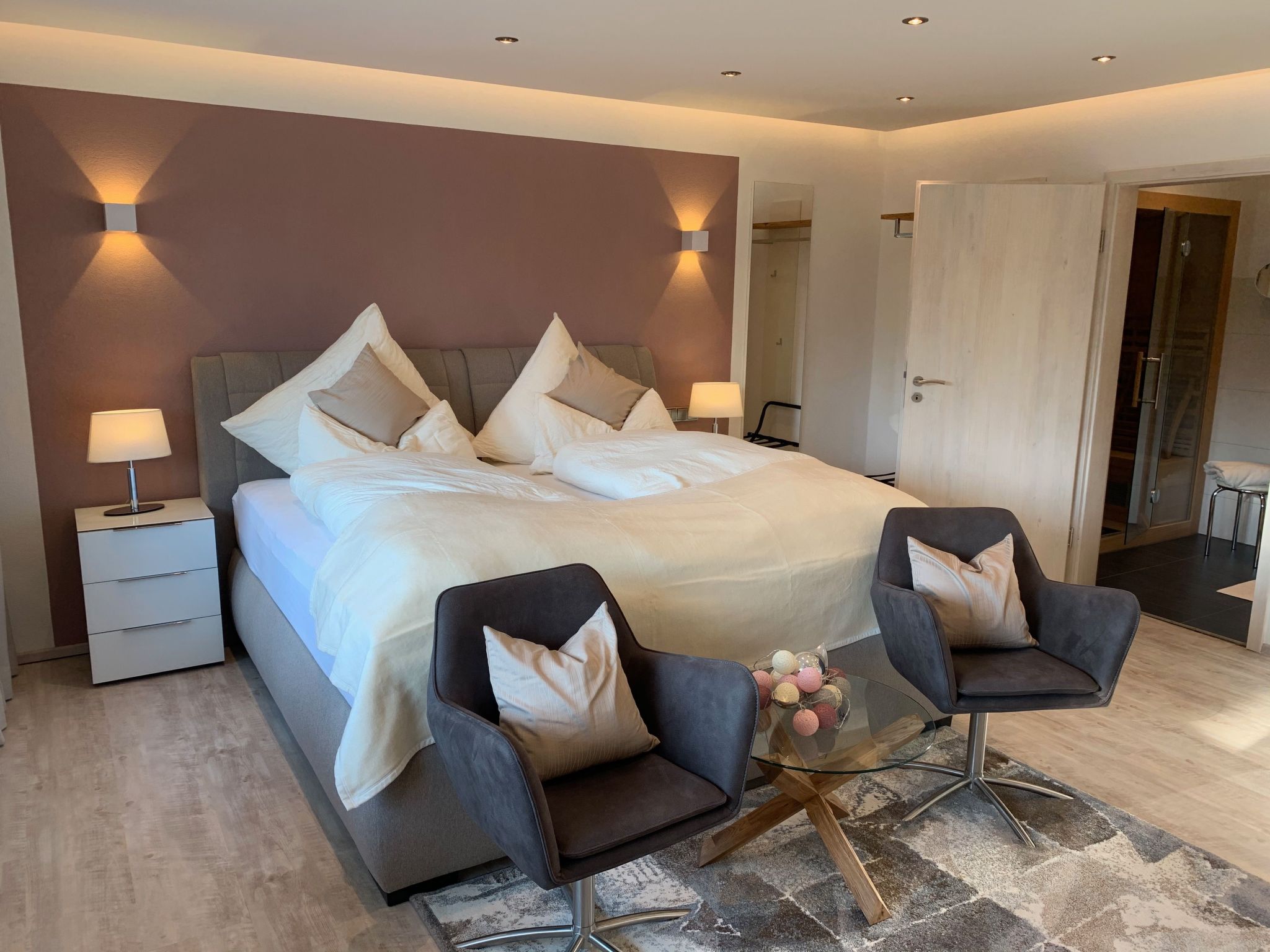 Luxusferienwohnung mit Infrarotwärmekabine-Drinnen