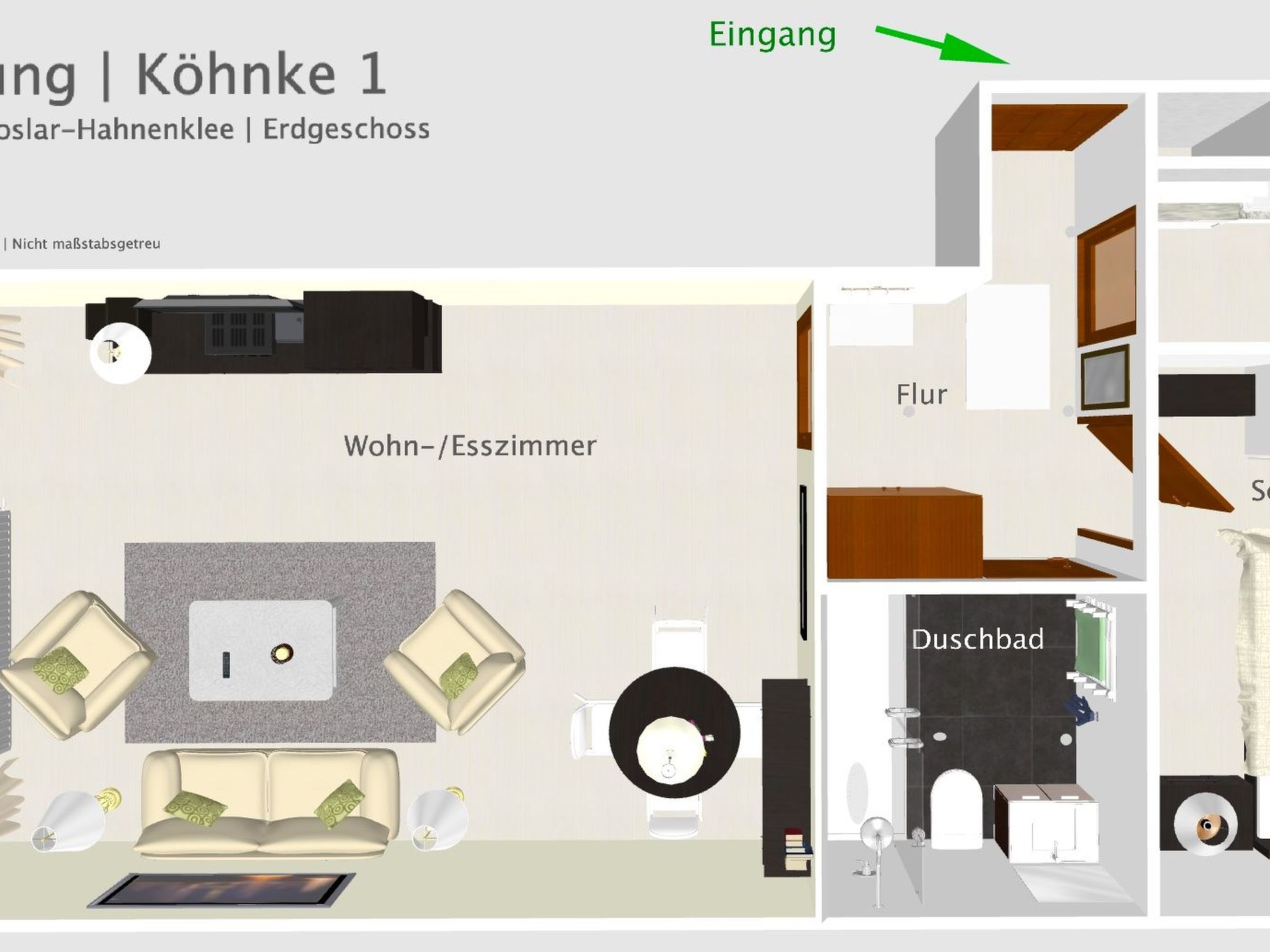 Premiumferienwohnung für 2-3 Personen-Drinnen