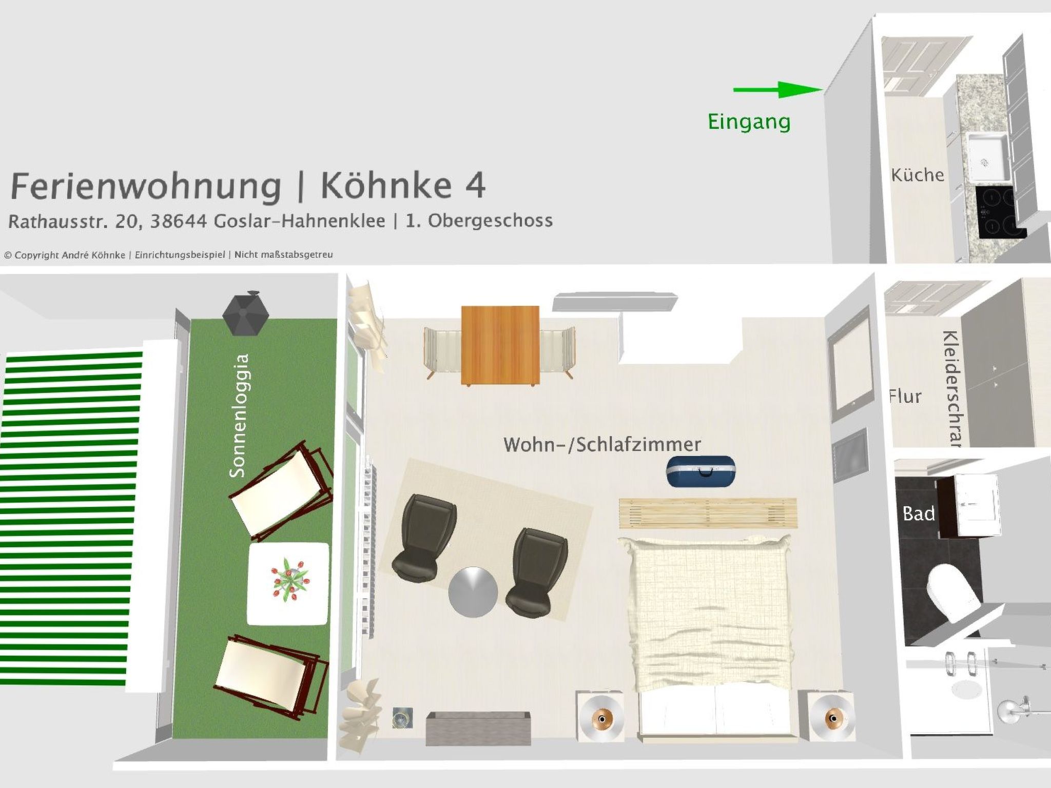 Premiumferienwohnung mit Boxspringbett-Drinnen