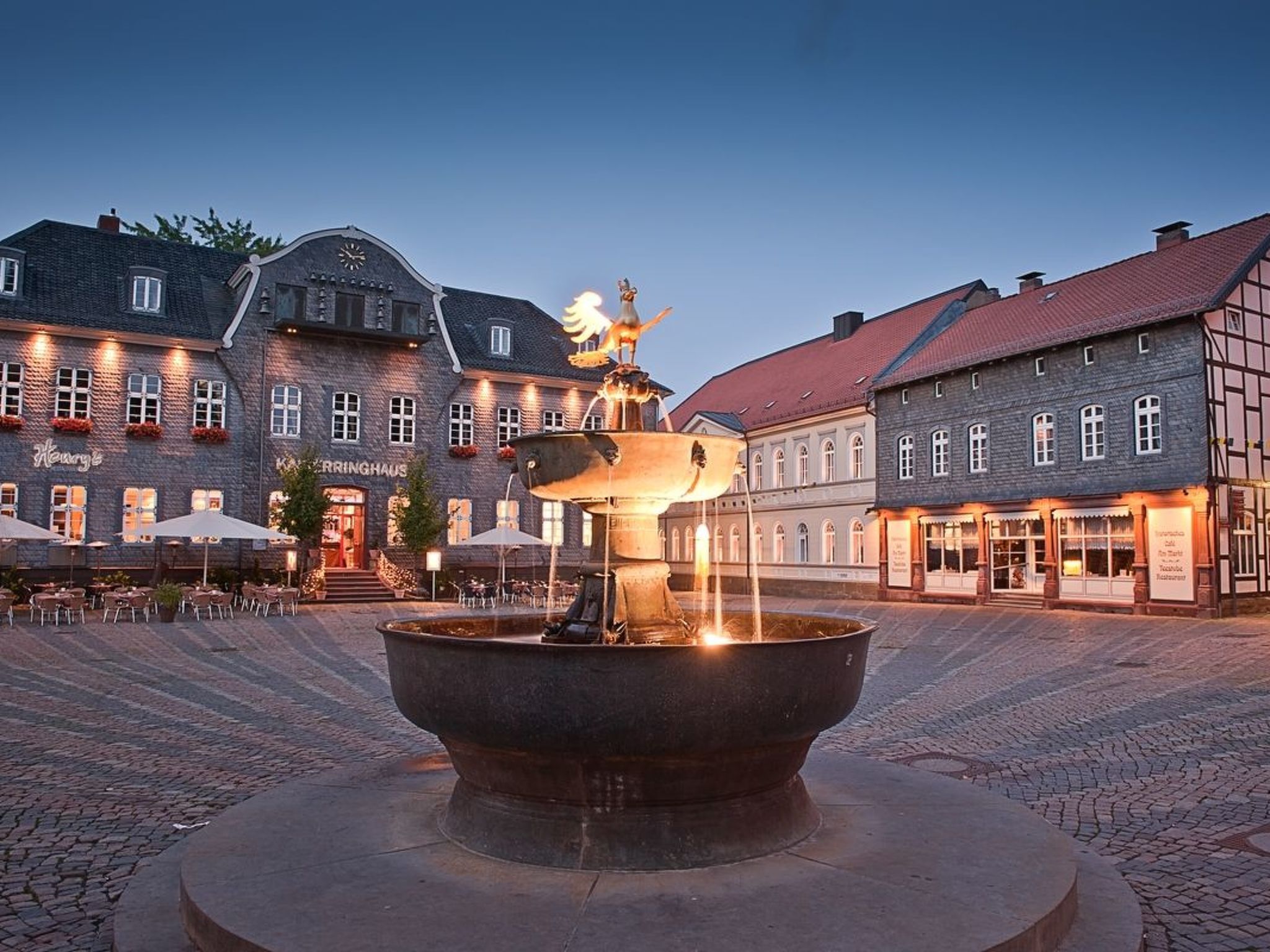In Goslar mit Terrasse und Grill-Drinnen